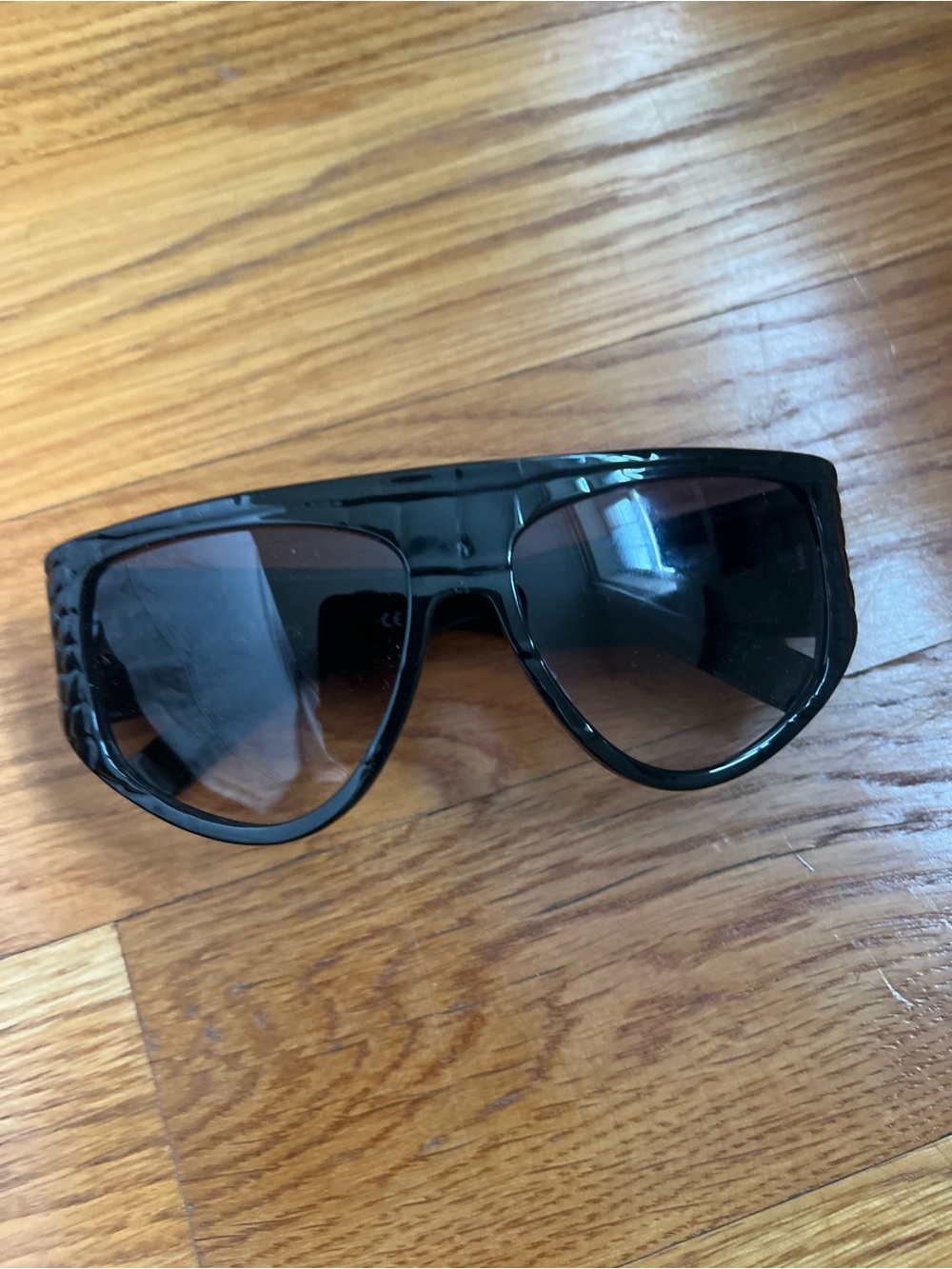 Black Oversized Aviator Sunglasses